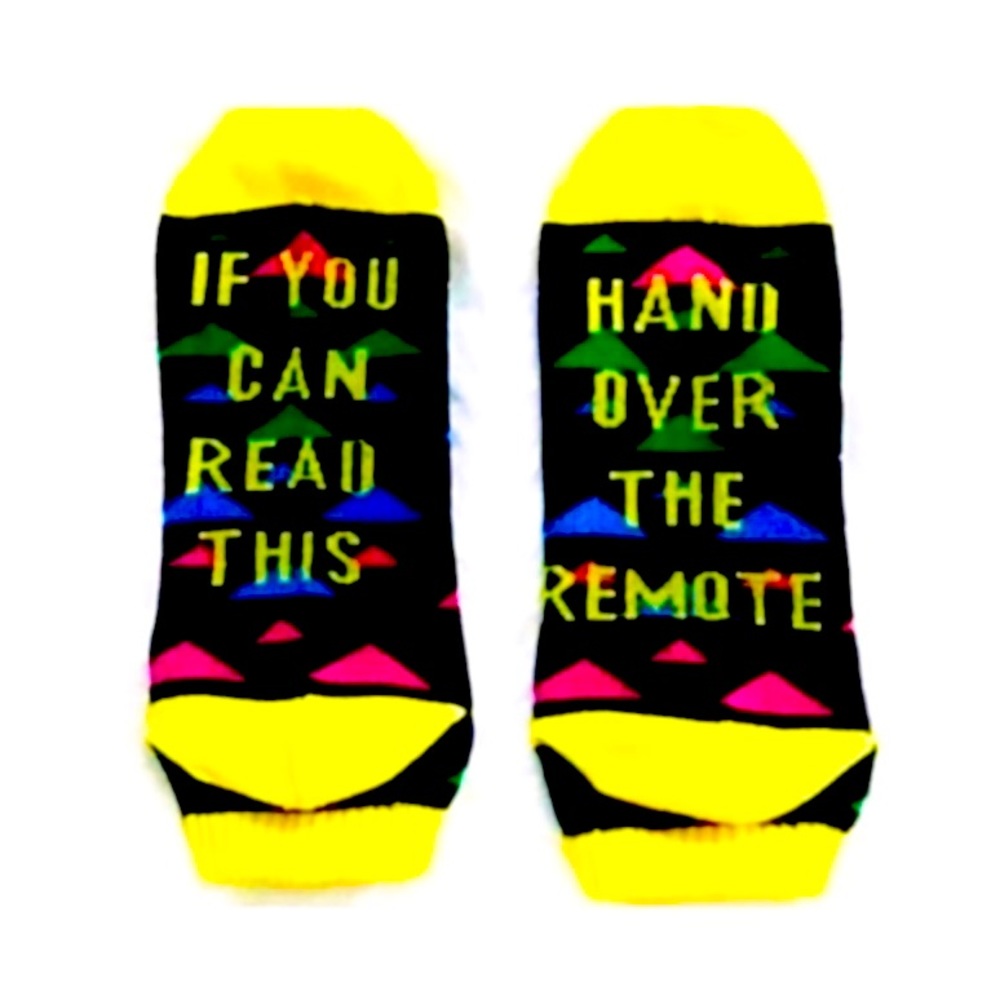 NEW If You Can Read This  . . Hand Over The Remote  Socks